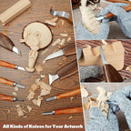 Wood Carving Tools, Wood Whittling Kit - Image 4