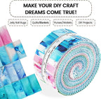 Craftido-20 Options-100% Cotton Jelly Roll Fabric Precut Strips - Image 5