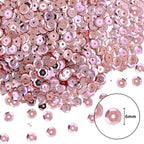 Mandala Crafts 6mm Cup Round Rose Gold Sequins - Image 3