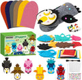 WATINC 6Pcs Hand Puppet Making Kit, Art Craft Felt Sock Puppet Toys, Creative by WATINC