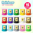 4E's Novelty 12 Lbs Colored Craft Sand -15 Colors, 0.8 lb Bags, Non-Toxic Fine - Image 2