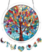 Acrylic Puzzle Suncatcher, Colorful Wishing Tree Sun Catcher by Unknown