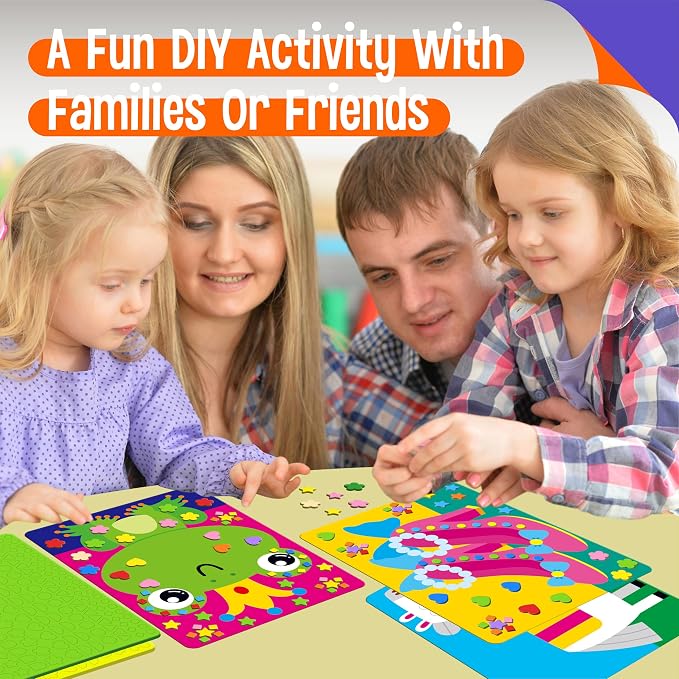 SpriteGru Foam Sticker Art Activity, 10 Princess & Castle Art Board - Image 7