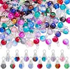 150Pcs Crystal Dangle Charms for Jewelry Making Crackle Bulk Small Cute Charms by COGCHARGER