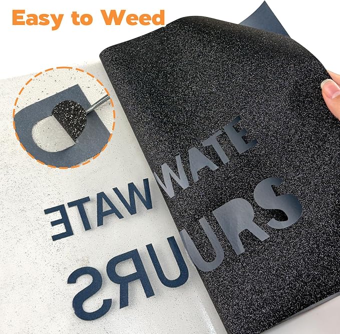 HTVVETUR Glitter Heat Transfer Vinyl - Image 3