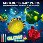 Klever Kits 12 Glow in The Dark Sea Shell Painting Kit-Arts & Crafts - Image 2
