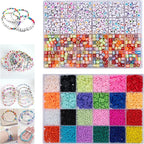 Acrylic Pony Beads Jewelry Making Kit – 96 Colors, UV Color Changing & Glow - Image 9