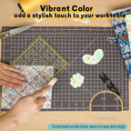 Premium Self Healing Cutting Mat 18'' x 12'', A3 Non-slip Sewing Mat - Image 3