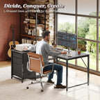PRAISUN 43.3" Small Computer Desk - Image 3