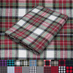 Pico Textiles 8 Yards Bolt Red Green White Tartan Plaid Flannel Fabric by PicoTextiles