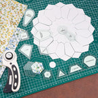 Cinnvoice 612 Pcs Patchwork Paper EPP English Piecing Supplies 12 Shapes - Image 6