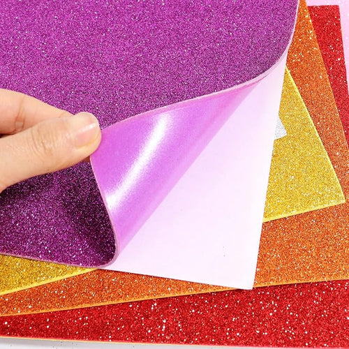 10 Sheets Glitter Paper Sheet for Easter Flag Father's Day Juneteenth Decor - Image 2