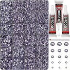33000Pcs Lavender Rhinestones for Bedazzling, Mixed Sizes 2, 6mm Bedazzle Kit by Worthofbest
