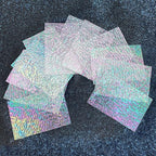 LITMIND 12 Sheets Iridescent Transparent Textured Stained Glass Variety Pack - Image 7