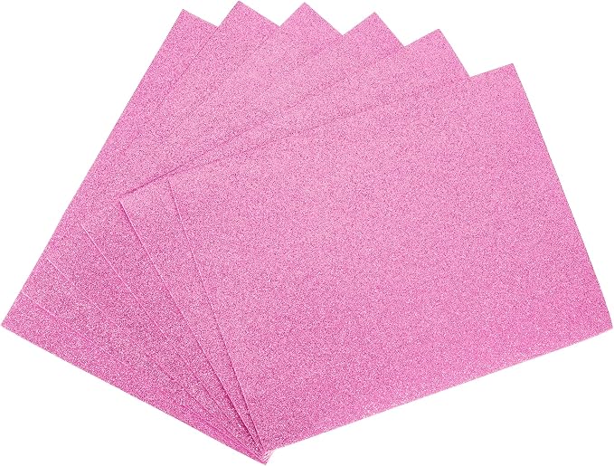 uxcell Pink Red Shiny EVA Foam Sheets 11 x 8 Inch 2mm Thick by uxcell