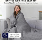 L'AGRATY Knitted Weighted Blanket - Image 3