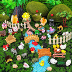 160 Pcs Fairy Garden Accessories Miniature Resin Animals Tiny Fairy House - Image 4