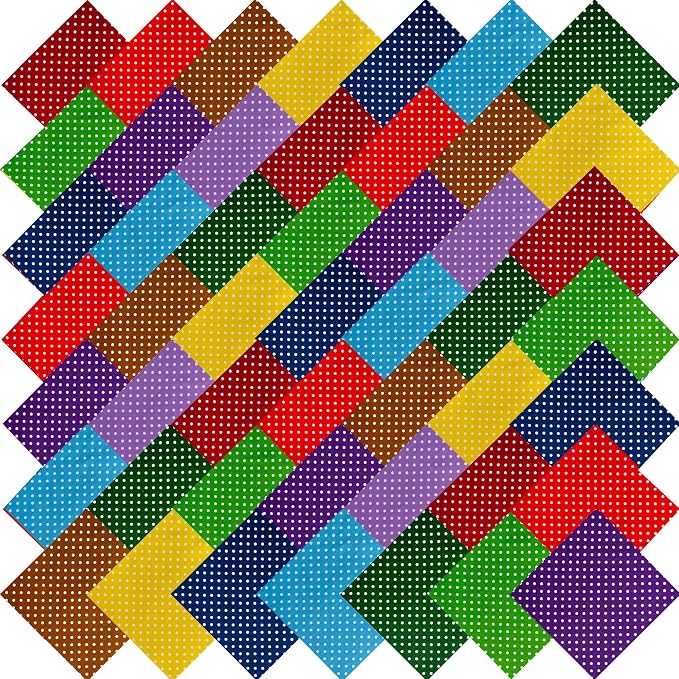 10"x10" 50pcs Cotton Fabric Squares by newamishquilt