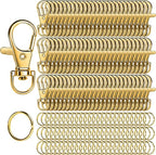 LEOBRO 160PCS Lobster Claw Clasps and Key Rings, Key Chains, Jewelry Making by LEOBRO