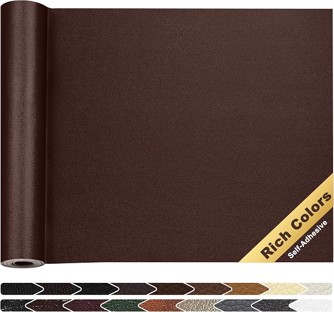 KING MOUNTAIN Leather Repair Patch, 16 x 60 Inches self Adhesive Leather Repair by ForABetterHomeLife