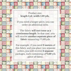Soft Meadow Patchwork Cotton Fabric Panel, Pastel Floral & Stripe Design - Image 6