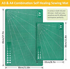 2 Pcs Large Cutting Mat Self Healing, Double Sided, Grid Line And Angles Help - Image 4