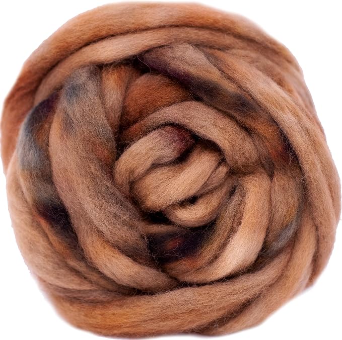 Wool Roving Hand Dyed. Super Soft BFL Combed Top Pre-Drafted by LivingDreamsYarn