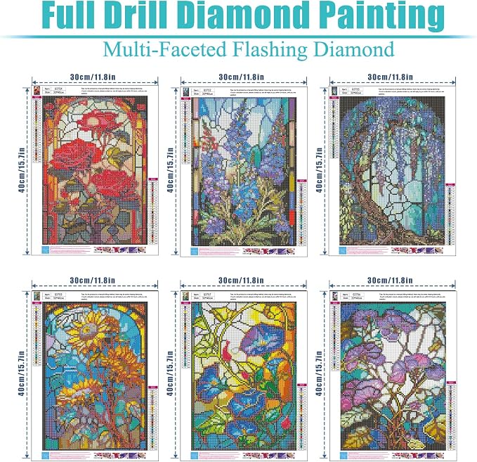HITO 6 Pack Diamond Painting Kits - Image 2