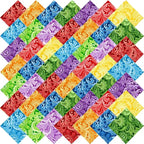 8"x8" 50pcs Cotton Fabric Squares by newamishquilt
