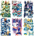 180 PCS Fantasy Midnight Aesthetic Scrapbook Stickers – Boho Watercolor Dreamy by YOKSAS