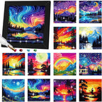 Trandraft 13 Pcs Scenery Seasonal Diamond Art Kits by Trandraft
