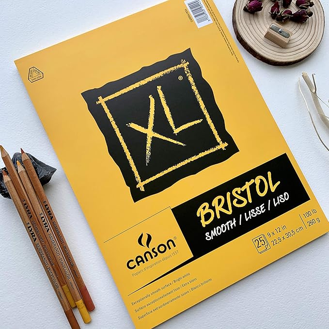 Canson XL Series Bristol Paper, Foldover Pad, 11x14 inches, 25 Sheets - Image 4