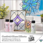 Gallery Glass Hologram Confetti Stained Glass Glitter Finish Paint - Image 3