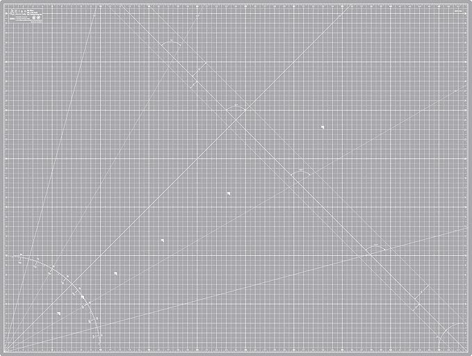 Elan Cutting Mat A0 Gray, Extra Large Self Healing Cutting Mat 36 x 48 Inch by Elan