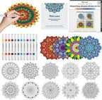 Thboxes Stained Glass Window Cling Art Kit, 12 Color Double-ended Markers 10 by Thboxes
