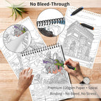 Kalysky Landscapes Adult Coloring Book Set of 3 - Image 5
