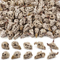 DIYDEC 100pcs Halloween Mini Skulls, 5 Styles Miniature Resin Skeleton Heads by DIYDEC