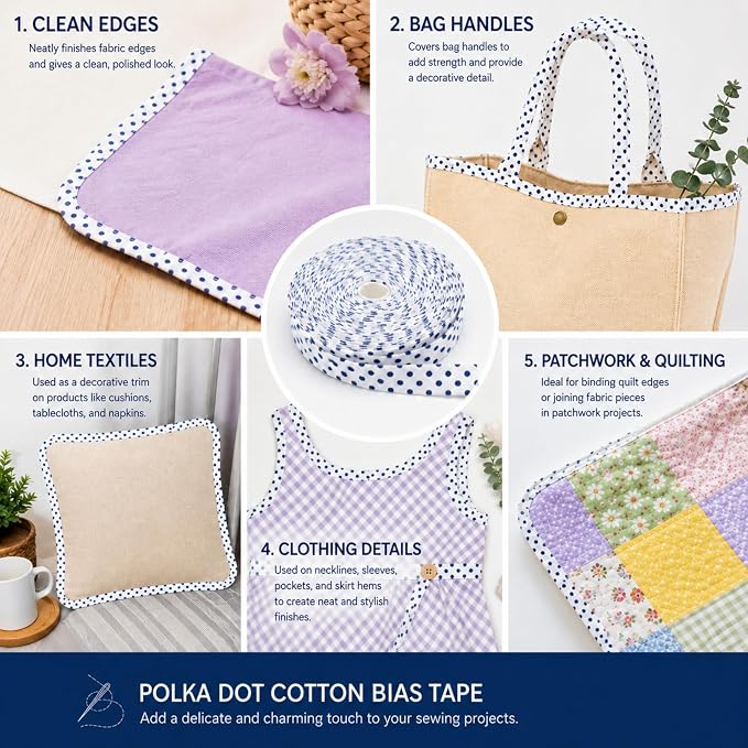 Cotton Fold Bias Binding Tape - Image 2