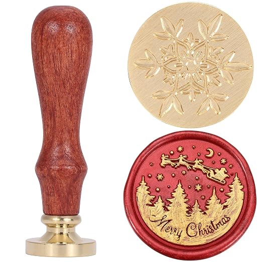Yoption Wax Seal Kit, Santa Claus and Elk Wax Seal Stamp, Wine Packages - Image 3