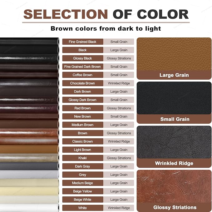 KING MOUNTAIN Leather Repair Patch, 4 x 63 Inches self Adhesive Leather Repair - Image 8