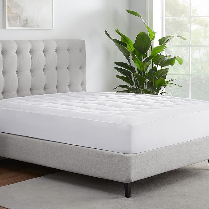 Serta ComfortSure Queen Mattress Cover, Fitted Pillow Top Mattress Pad - Image 2