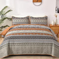 WONGS BEDDING Boho Quilt Set Full, Ultra Soft Lightweight Bedspread by WONGSBEDDING