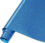 Tintnut Blue Glitter Heat Transfer Vinyl Roll, easy cut & weed, stretch washable by Tintnut