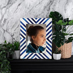 Picture Photo Frame Chevron Herringbone Art Inspired Vintage Table-Top/Wall - Image 3