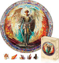 Jigfoxy Wooden Puzzles for Adults, Archangel Michael Wood Puzzles Adult by Jigfoxy
