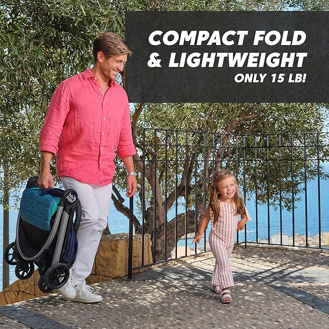 Baby Jogger City Tour 2 Ultra-Compact Travel Stroller Coastal