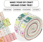 Craftido-20 Options-100% Cotton Jelly Roll Fabric Precut Strips - Image 5