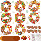 Hollowfly 48 Sets Christmas Wreath Craft Kits DIY Gingerbread Man Wreath by Hollowfly