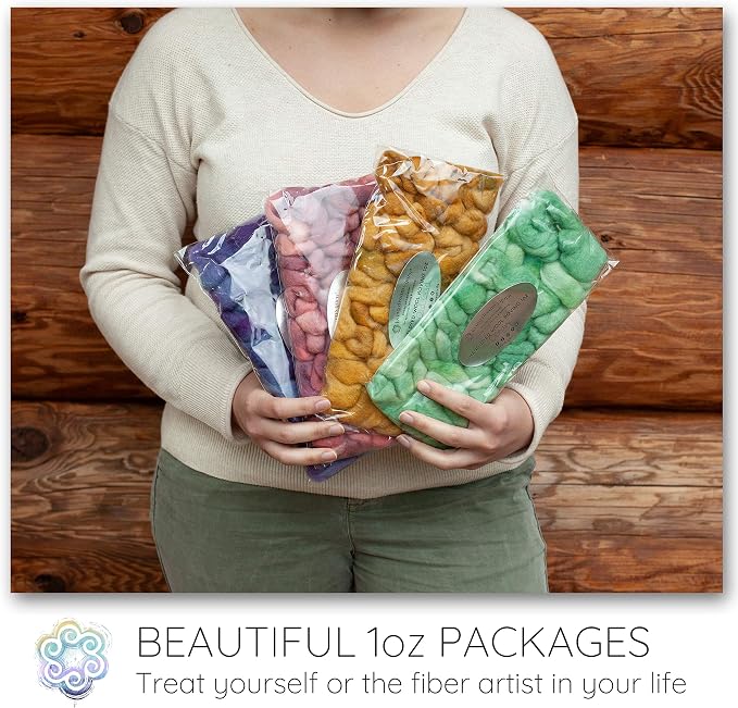 Wool Roving Hand Dyed. Super Soft BFL Combed Top Pre-Drafted - Image 5