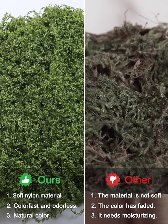 12.7oz Fake Moss Green Moss Faux Plant Artificial Floral Greenery - Image 9
